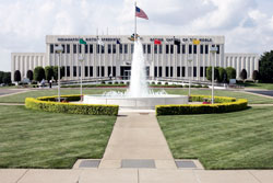 The Indianapolis Motor Speedway Hall of Fame Museum, located in the infield of the 2.5-mile oval racetrack, was built in 1975 and has 30,000 square feet of display space for racecars and other memorabilia of the “Greatest Spectacle in Racing.” (Submitted photo/Shawn Payne, Indianapolis Motor Speedway)