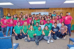 Los participantes que asistieron al retiro Iskali el 28 de agosto en el Benedict Inn Retreat and Conference Center de Beech Grove. (Foto de Natalie Hoefer)